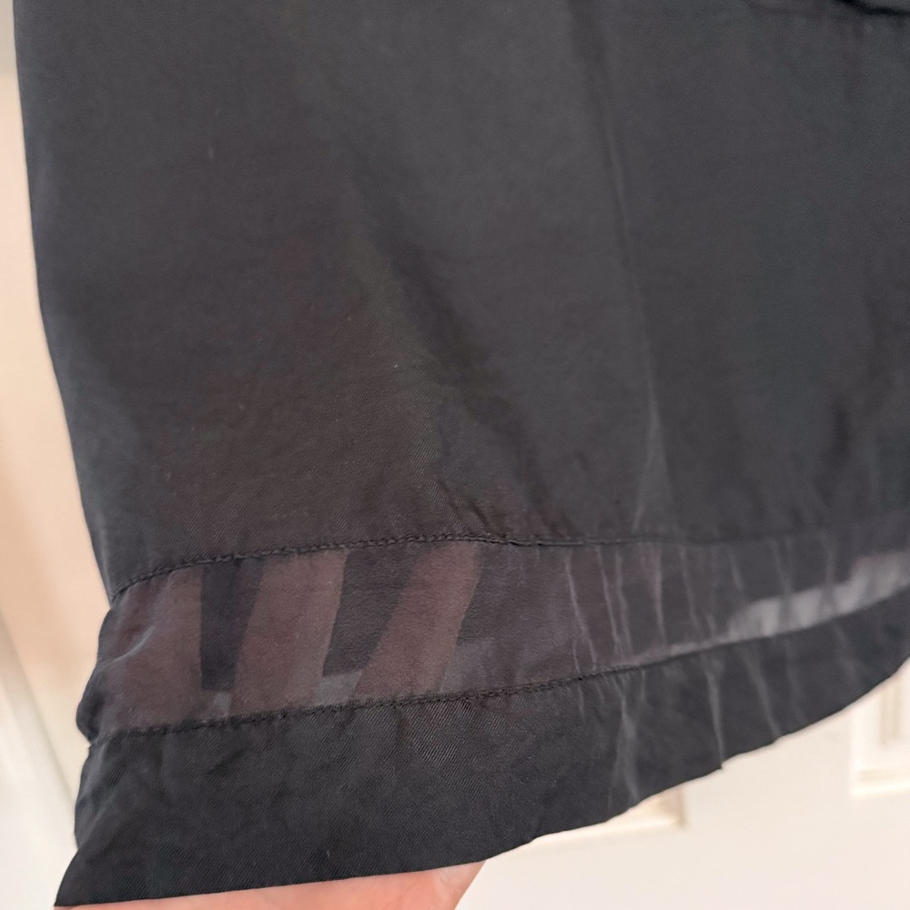 Women's Black Silk Top from Anthro…very cool hem - Picture 2 of 5